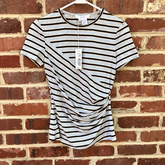 Per Se Tops - Carlisle Per Se Striped Top Size XS NEW